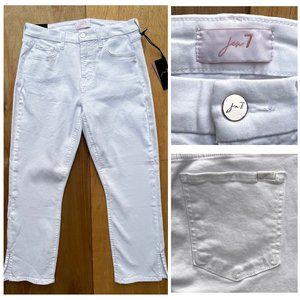 7 FOR ALL MANKIND JEN 7 CAPRI Women’s High Rise STRETCH Denim Jeans sz 6